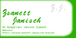 zsanett janisch business card